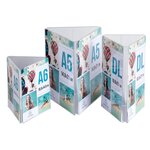 Porte-visuel Tryptique Dl - Cristal - X 10 - Exacompta