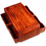 vidaXL Table basse Bois massif 90x40x35 cm
