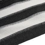 vidaXL Filet brise-vue anthracite et blanc 1 8x25 m PEHD 75 g/m²