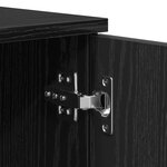 vidaXL Cadre de lit de rangement Chêne Noir 100x200 cm