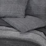 vidaXL Ensemble de housse de couette gris foncé 135x200 cm Coton