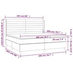 vidaXL Sommier à lattes de lit avec matelas Bleu 200x200 cm Tissu