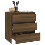 vidaXL Buffet Chêne marron 70x41x75 cm Bois d'ingénierie