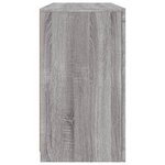 vidaXL Buffet avec lumières LED sonoma gris 123x37x67 cm