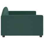 vidaXL Lit de repos vert foncé 100x200 cm velours