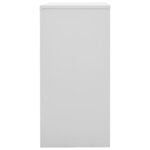 vidaXL Armoires à casiers 5 Pièces Gris clair et rouge 90x45x92 5cm Acier
