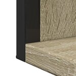 vidaXL Miroir de salle de bain et étagère chêne sonoma bois ingénierie