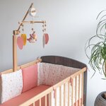 Tour de lit adaptable - 30 x 180 cm - Rouge