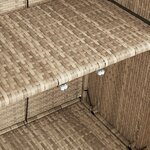 Cabinet de rangement vidaXL Beige 100x36x102 cm Rattan