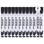 Marqueur effaçable think à sec pointe ogive 2.0mm noir  peu odorant  effaçage facile x 12 deli
