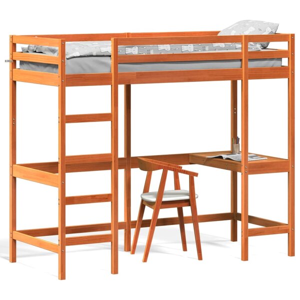 vidaXL Lit superposé sans matelas 75x190 cm bois de pin massif