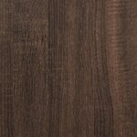 vidaXL Bibliothèque chêne marron 122x30x132cm bois ingénierie et métal