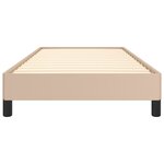 vidaXL Cadre de lit Cappuccino 100x200 cm Similicuir