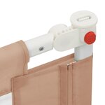vidaXL Barrière de sécurité de lit d'enfant Taupe 120x25 cm Tissu