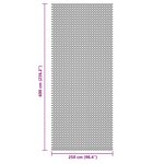 vidaXL Tapis de sol de camping anthracite 6x2 5 m
