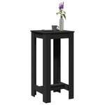 vidaXL Table de bar noir 51x50x103 5 cm bois d'ingénierie