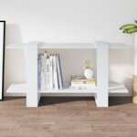 vidaXL Bibliothèque Blanc 100x30x51 cm Bois d'ingénierie