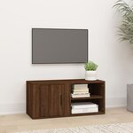 vidaXL Meuble TV Chêne marron 80x31 5x36 cm Bois d'ingénierie