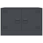 vidaXL Meubles TV 2 Pièces anthracite 67x39x44 cm acier