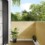 vidaXL Écran de balcon sable 120x800 cm 100  polyester oxford