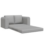 vidaXL Canapé Lit 2-en-1 Gris Nuage 148x71x83 cm Tissu
