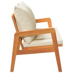 vidaXL Banc de jardin avec coussins 115x65x71 cm Bois d'acacia massif