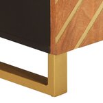 vidaXL Meuble TV marron et noir 105x33 5x46 cm bois massif manguier