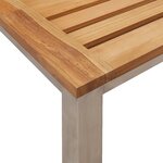 Ensemble de Salle à Manger de Jardin vidaXL en Bois Massif d'Acacia 3 pièces
