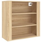 vidaXL Buffet haut Chêne sonoma Bois d'ingénierie