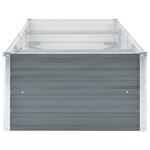 vidaXL Lit surélevé de jardin Acier galvanisé 240x80x45 cm Gris