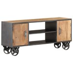 vidaXL Meuble TV 110x30x49 cm Bois de récupération massif