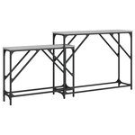 vidaXL Tables console gigognes 2 Pièces sonoma gris bois d'ingénierie
