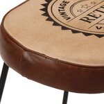 vidaXL Tabourets de bar lot de 2 marron foncé 44x37 5x78 cm