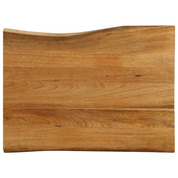 vidaXL Dessus de table 70x60x3 8 cm bord vivant bois massif manguier