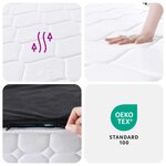 vidaXL Matelas à ressorts ensachés dureté moyenne 160x200 cm
