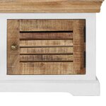 vidaXL Meuble TV 118 x 30 x 40 cm Bois de manguier massif