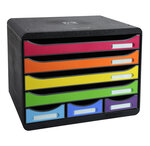 Exacompta Set de tiroirs de bureau Store-Box 7 tiroirs Harlequin