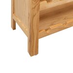 vidaXL Casier à bouteilles 72 x 32 x 90 cm Bois de chêne massif
