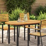 vidaXL Plateau de table 120x70x2 2 cm Ovale en Bois Massif de Teck