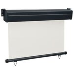 vidaXL Auvent latéral de balcon 120x250 cm Crème