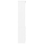 vidaXL Bibliothèque tiroirs ALTA blanc 77x35x186 5cm bois massif pin