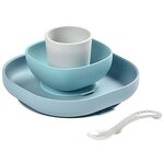 Beaba Service de repas bébé 4 Pièces Silicone Jungle