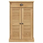 vidaXL Armoire à chaussures VIGO 60x35x96 cm bois massif de pin