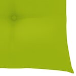 vidaXL Chaises de jardin avec coussins vert vif lot de 2 Bois de teck