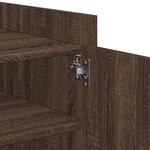 vidaXL Table basse chêne marron 100x50x50 cm bois d'ingénierie