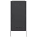 vidaXL Buffet noir 36x39x79 cm acier laminé à froid