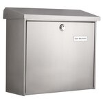 Burg-wächter boîte aux lettres comfort 3913ni acier inoxydable argenté