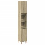 vidaXL Ensemble de meubles de salle de bain 3 Pièces chêne sonoma