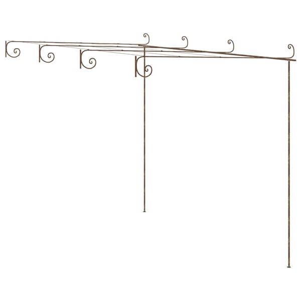 vidaXL Pergola de jardin Marron antique 4x3x2 5 m Fer