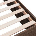 vidaXL Cadre de lit sans matelas chêne marron 120x200 cm